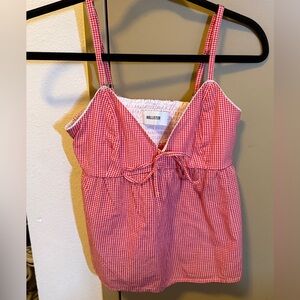 Gingham Baby Doll Top
